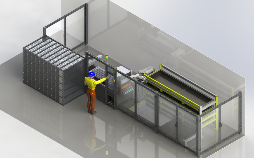 Automation system for cutting and preparing inventory of aluminum profiles